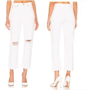 RE/DONE 70s Stove Pipe white size 28 nwt